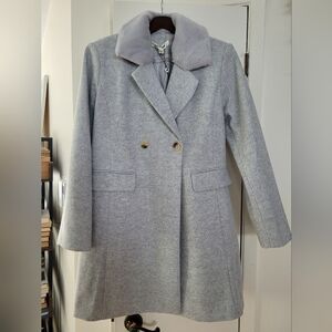 Gray Double-Breasted Women's Coat Annick Xl